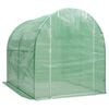 vidaXL Greenhouse Green Galvanized steel, PE mesh fabric Medium