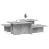 vidaXL Coffee Table Set of 2 Concrete Grey Engineered Wood Medium