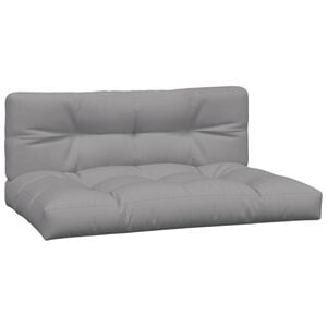 vidaXL Pallet Cushion Grey 100% polyester 47.2 x 31.5 x 4.7 in