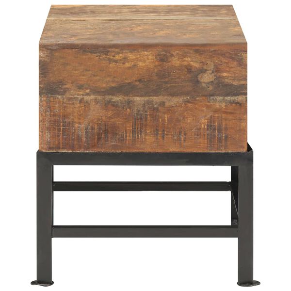 vidaXL Stool 13.8"x13.8"x15.7" Solid Reclaimed Wood