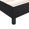 vidaXL Bed Frame Black Faux leather, plywood, engineered wood Double