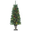 vidaXL Artificial Christmas Tree Green PVC, Metal 47.2 in tall