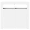 vidaXL Sideboard White Engineered wood 31.5 x 13.8 x 29.5 in Sideboard