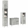 vidaXL Bathroom Furniture Set Concrete Grey Engineered Wood, Iron