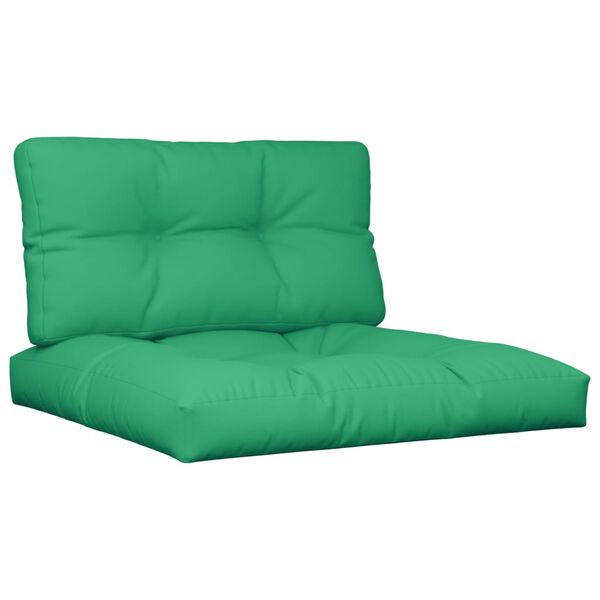 vidaXL Pallet Cushion Green 100% polyester 31.5 x 31.5 x 4.7 in