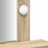 vidaXL Dressing Table Brown 19.69 x 16.14 x 55.12 in Engineered Wood