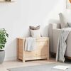 vidaXL Storage Box Natural Pine Solid Pine Wood 23.6 x 12.6 x 17.9 in