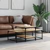 vidaXL Coffee Table Sonoma oak Engineered wood 40.2 x 23.6 x 17.7 in