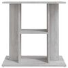 vidaXL Aquarium Stand Grey sonoma Engineered wood 23.6 x 11.8 x 23.6 in