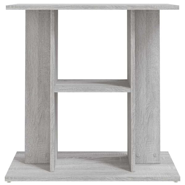 vidaXL Aquarium Stand Grey sonoma Engineered wood 23.6 x 11.8 x 23.6 in