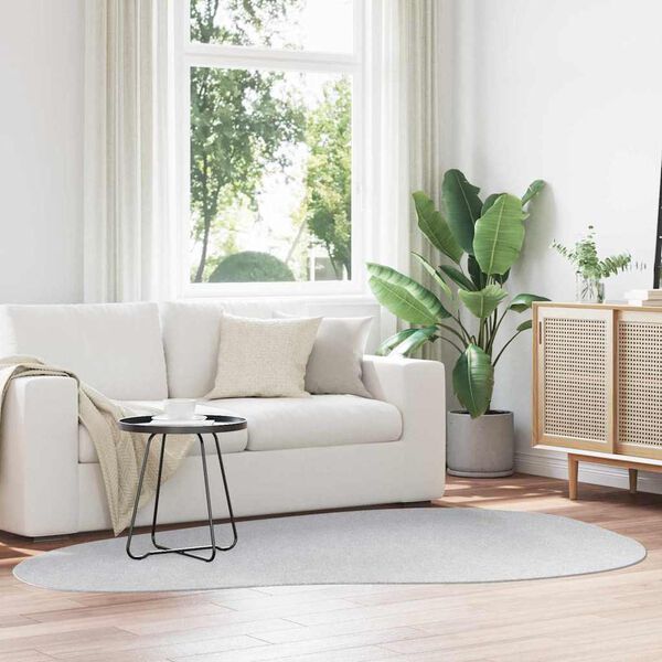 vidaXL Carpet Folding HUARTE Grey 62.99 x 90.55 in Polyester