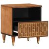 vidaXL Bedside Cabinet Honey brown Solid mango wood, engineered wood, iron
