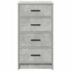 vidaXL Sideboard Concrete grey 40 x 41 x 75 cm Engineered wood