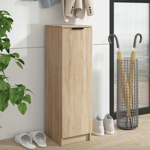 vidaXL Shoe Cabinet Sonoma Oak Engineered Wood Standard Shoe Cabinet