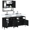 vidaXL Bathroom Furniture Set Black Engineered wood Bathroom Furniture Set