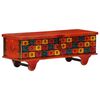 vidaXL Storage Box Red Solid Acacia Wood 43.3 in Storage Box