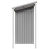 vidaXL Garden Shed Light Grey Galvanized Steel Large Garden Shed