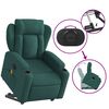 vidaXL Stand Up Massage Recliner Chair Dark Green