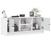 vidaXL TV Cabinet White Engineered wood Medium Sleek TV Cabinet