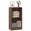 vidaXL Bookcase Brown Oak Engineered Wood Compact Bookcase Rectangular