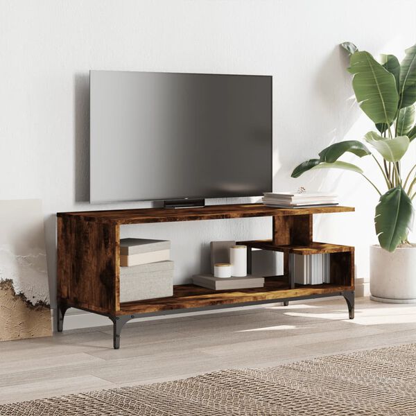 vidaXL TV Cabinet Smoked oak Engineered wood 40.2 in TV Cabinet