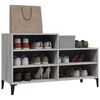 vidaXL Shoe Cabinet Grey Sonoma Engineered wood, metal Compact