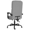 vidaXL Massage Office Chair Light gray Polyester (fabric), Metal, Plywood