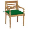 vidaXL Garden Chair Set of 2 Teak Natural Fine sanded teak hardwood