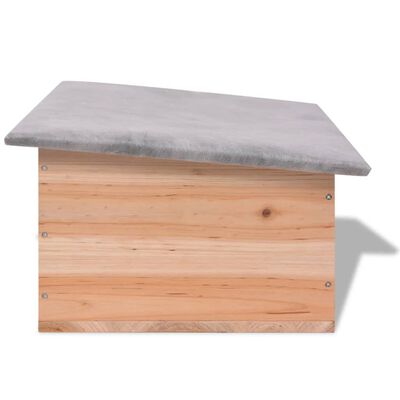 vidaXL Hedgehog House 17.7"x13"x8.7" Wood