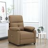 vidaXL Massage Chair Brown Fabric, Wood, Metal Large