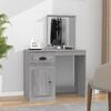 vidaXL Dressing Table Gray Sonoma Engineered Wood, Acrylic