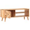 vidaXL TV Cabinet Natural Acacia Solid Acacia Wood 39.4 x 13.8 x 15.7 in