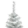 vidaXL Artificial Christmas Tree with Stand Silver 6 ft PET