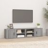 vidaXL TV Cabinet Set of 2 Grey Sonoma Engineered Wood Medium