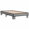 vidaXL Bed Frame Grey Sonoma Engineered wood, Metal Single Durable