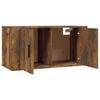 vidaXL Wall-mounted TV Cabinet Set of 2 Smoked Oak Engineered wood