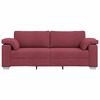vidaXL Sofa Wine Red 86.22 x 30.31 x 32.28 in Fabric