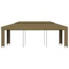 vidaXL Gazebo Taupe 100% polyester, powder-coated steel 9.8x19.7 ft