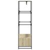 vidaXL Wardrobe Sonoma Oak Engineered Wood, Metal 35.4 x 19.7 x 70.9 in
