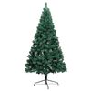 vidaXL Artificial Half Pre-lit Christmas Tree with Ball Set Green 59.1"