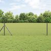 vidaXL Fence Post Grey 82.02 x 1.31 ft (1.57 x 1.57 in mesh)