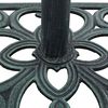 vidaXL Umbrella Base Green Cast iron 26.5 lbs Durable Umbrella Base