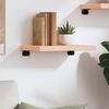 vidaXL Wall Shelf Medium brown Solid oak wood Medium Durable