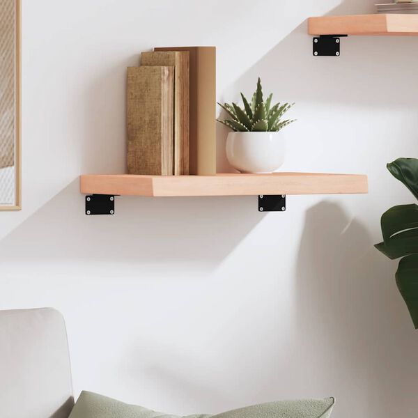 vidaXL Wall Shelf Medium brown Solid oak wood Medium Durable