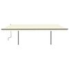 vidaXL Retractable Awning Cream, Anthracite