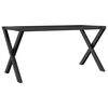 vidaXL Coffee Table Leg Black Powder-coated steel Medium