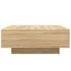 vidaXL Coffee Table Sonoma oak Engineered wood Medium Lights
