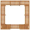 vidaXL Square Outdoor Hot Tub Enclosure Brown 230 x 230 cm