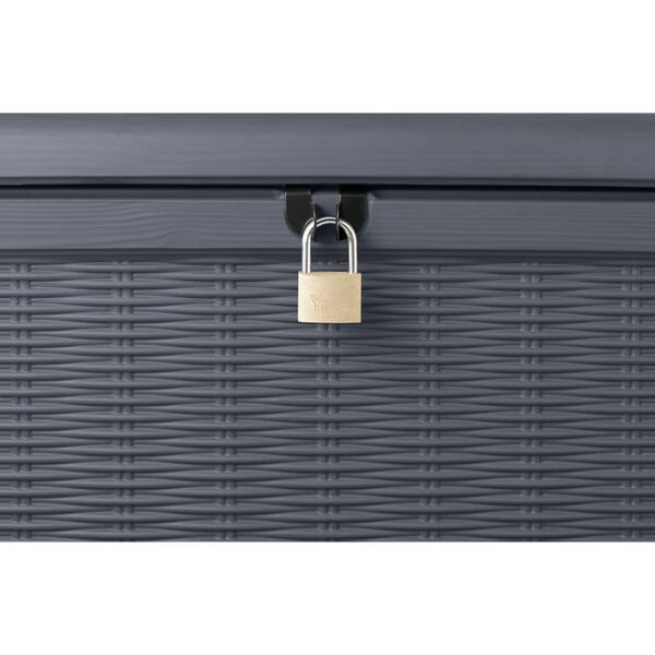 Keter Storage Box Anthracite Polypropylene Large Garden Storage Box