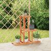 vidaXL Flower Stand Brown Solid fir wood 31.9 x 9.8 x 29.7 in